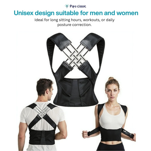 Adjustable Back Posture Corrector Belt for Men & Women – Pain Relief Support