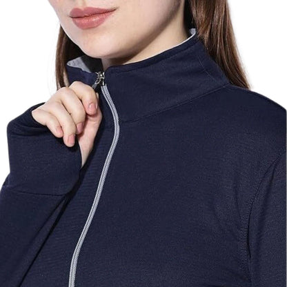 Unisex Blue UV Protection Sunscreen Jacket – Lightweight, Slim Fit, Polyester