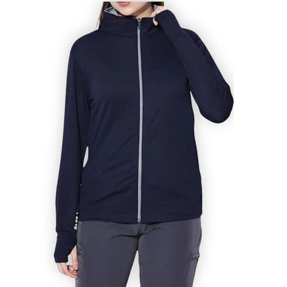 Unisex Blue UV Protection Sunscreen Jacket – Lightweight, Slim Fit, Polyester