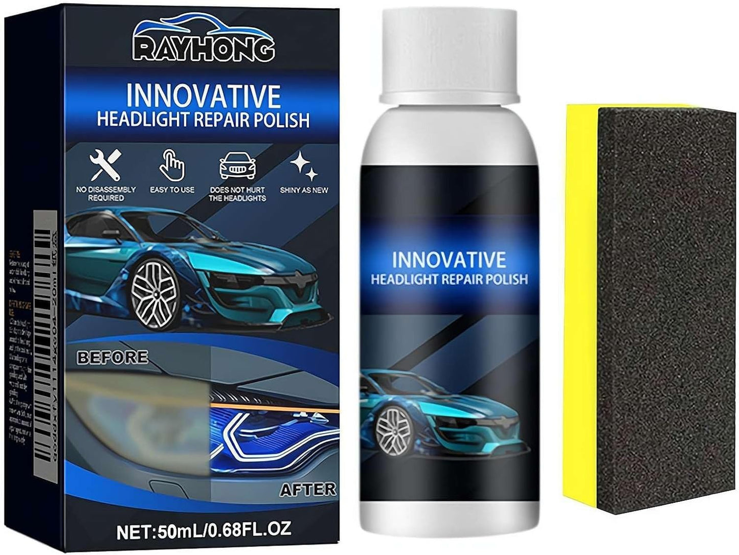 INNOVATIVE Car Headlight Repair Fluid | Scratch Remover (Pack of 2)