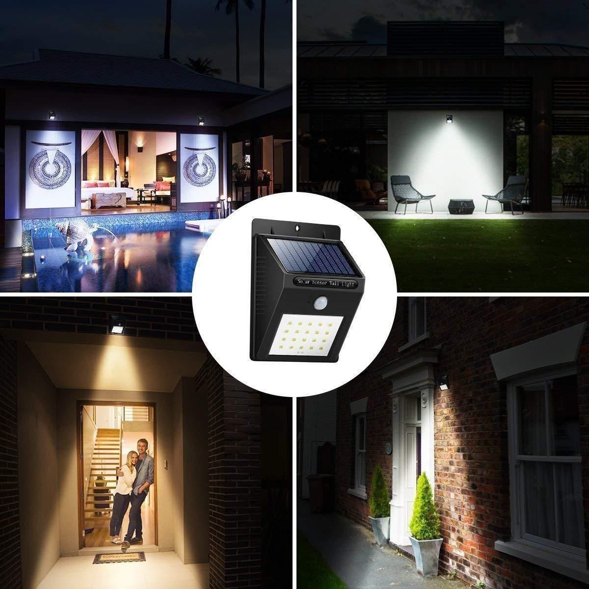 Solar Motion Sensor Light for Outdoor – 1W LED, Waterproof
