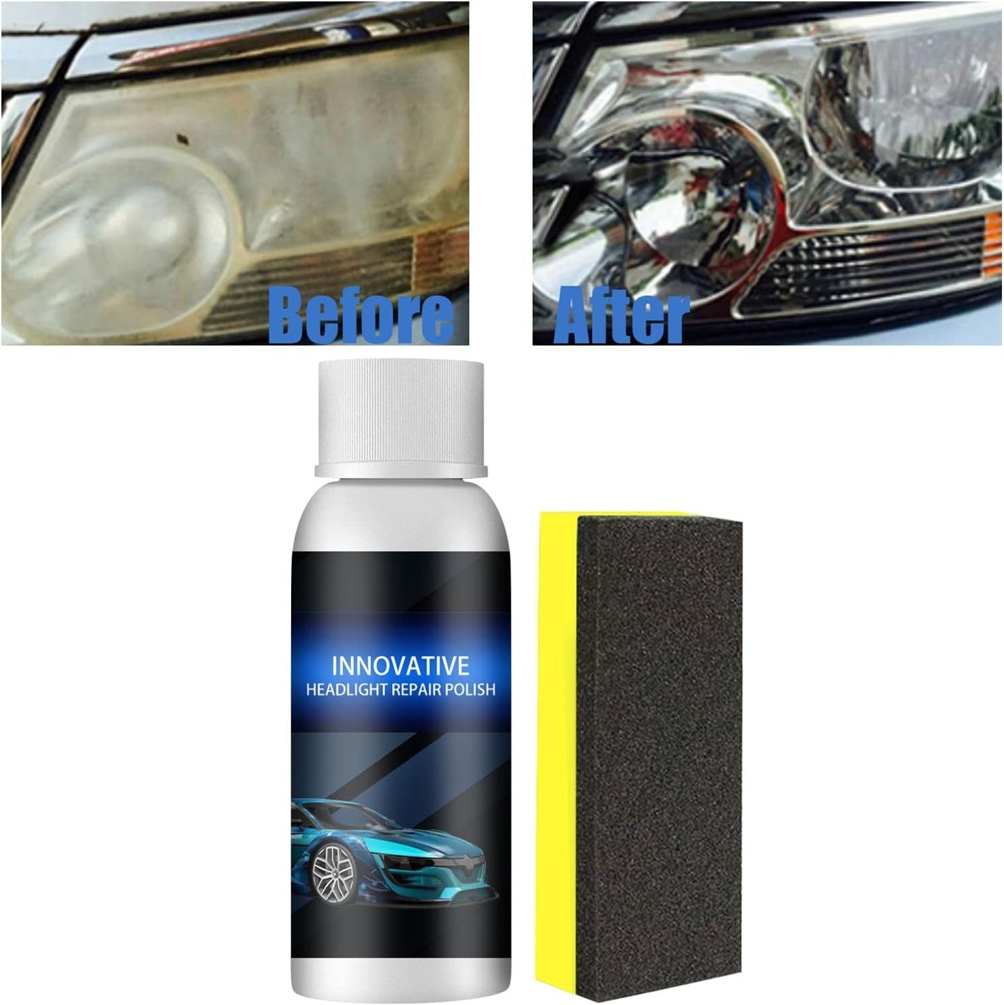 INNOVATIVE Car Headlight Repair Fluid | Scratch Remover (Pack of 2)