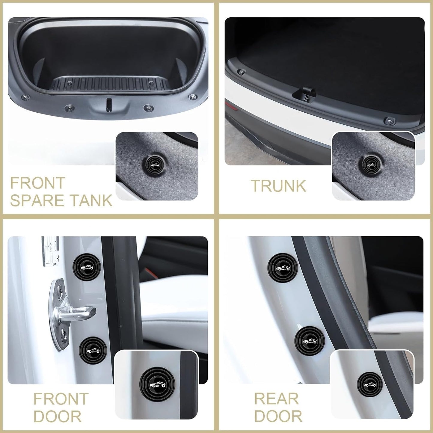 Shock Absorber Car Bumper Protectors – Pack of 8