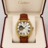Cartier Automatic Round Men's Premium Leather Watch